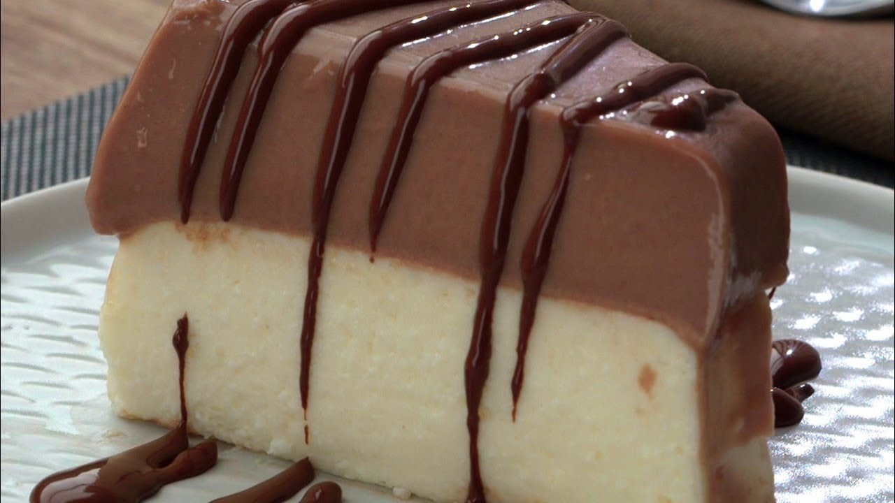 receita de pudim de coco com chocolate